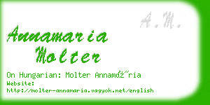 annamaria molter business card